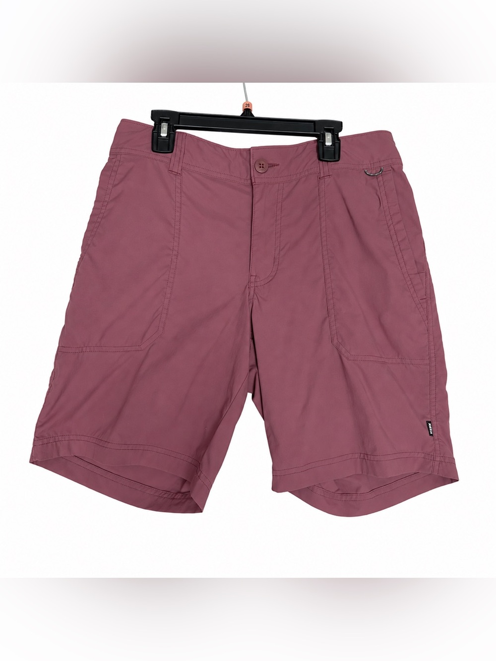 REI Co-op Sahara Bermuda Shorts Womens 8 Burgundy Nylon Outdoor Hiking Outdoors